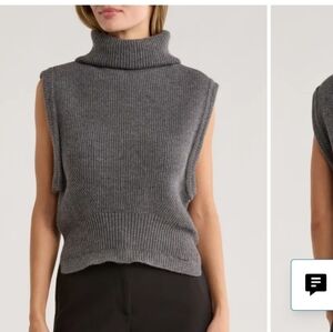 New! Jason Wu Gray Turtleneck Sweater Size Medium